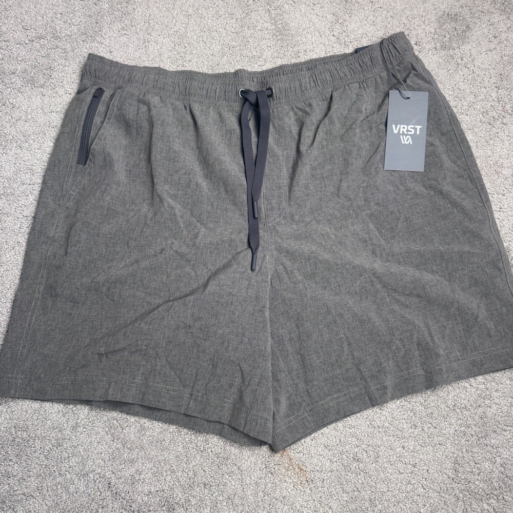 NEW VRST Men's Relaxed Fit Shorts Boxer Brief Liner Moisture Wicking XL 7"